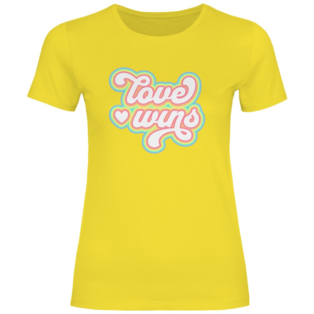 Damen T-Shirt "Love Wins" - Grafikmagie