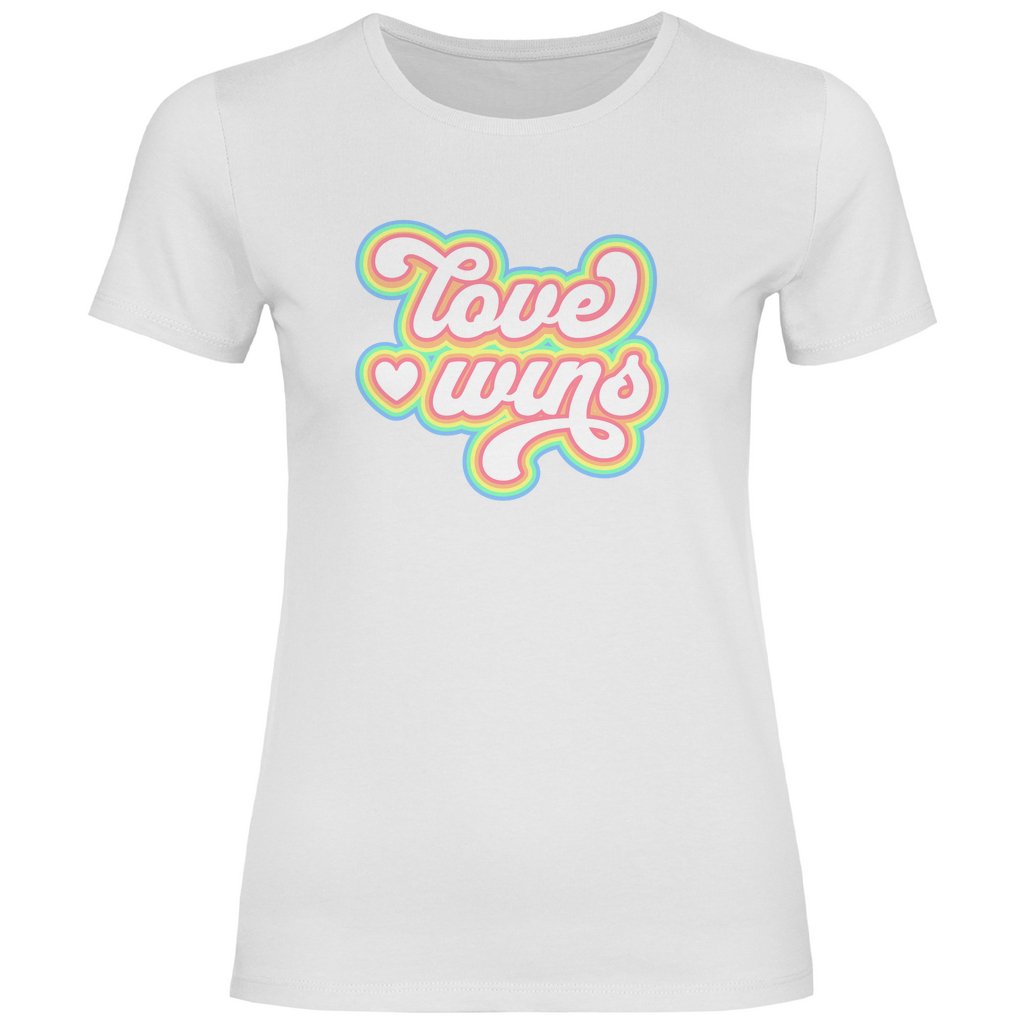 Damen T-Shirt "Love Wins" - Grafikmagie