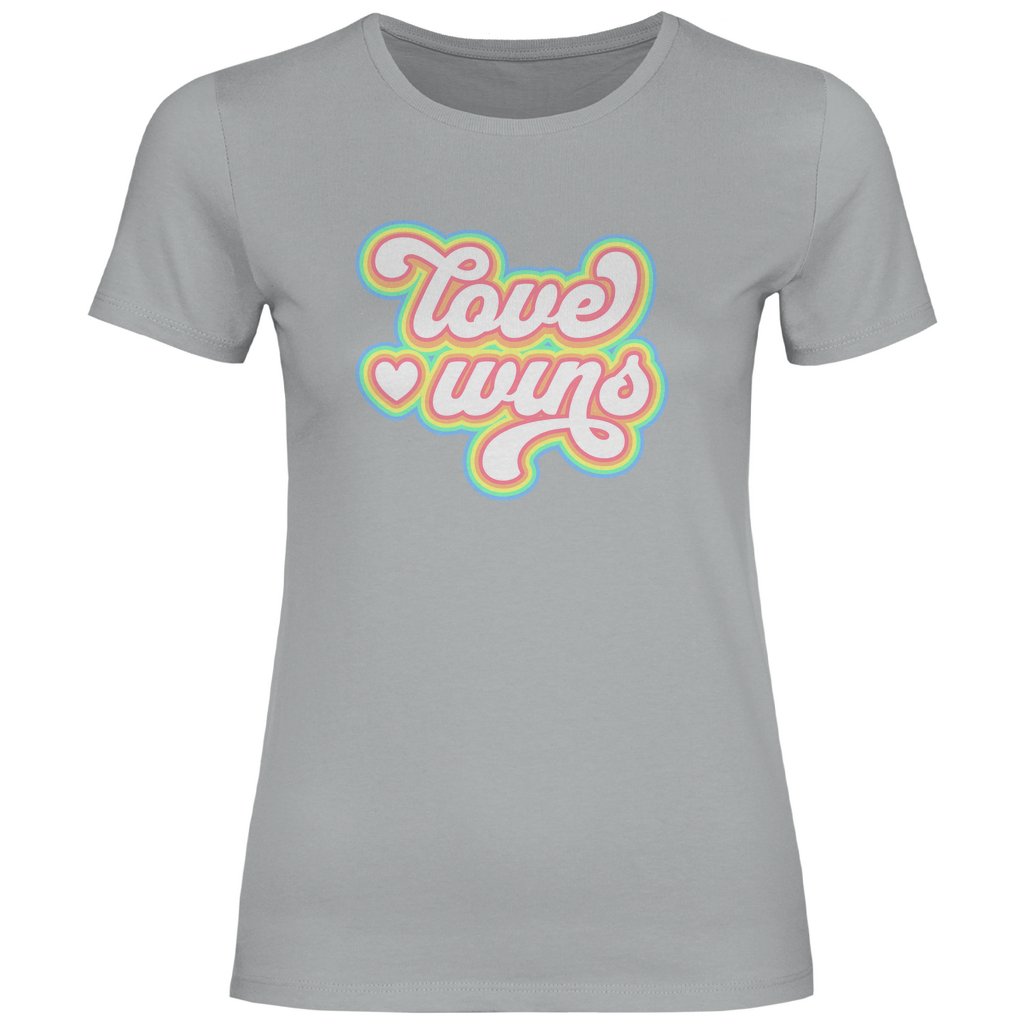 Damen T-Shirt "Love Wins" - Grafikmagie