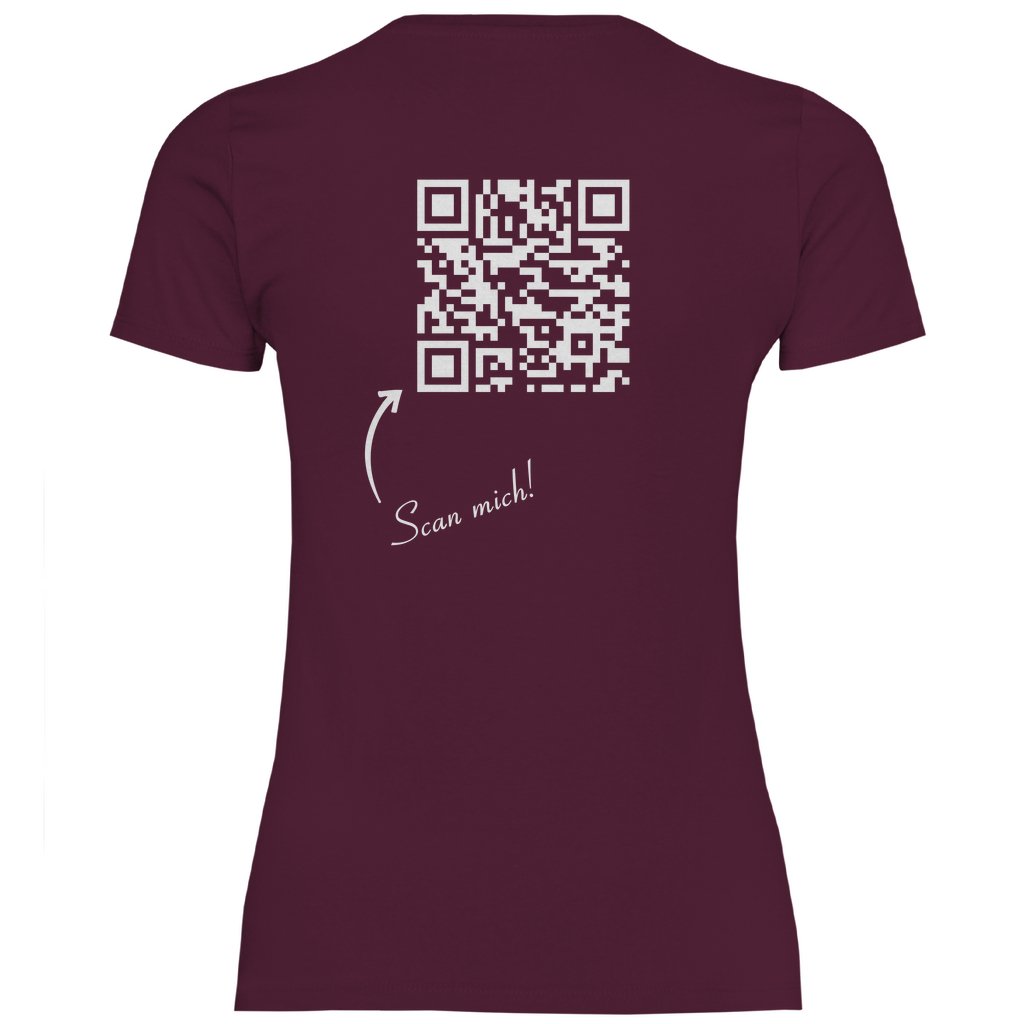 Damen T-Shirt QR Code Linkbaum - Grafikmagie