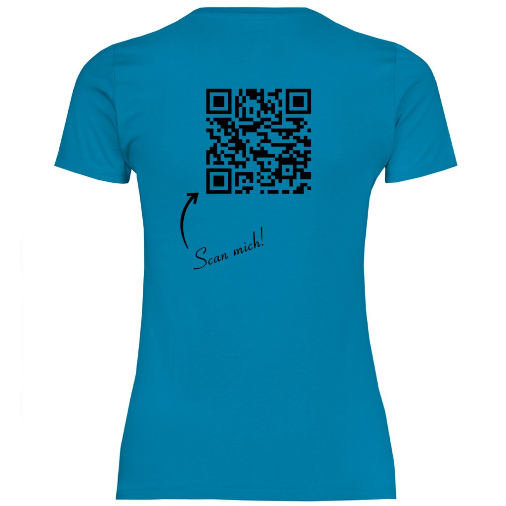 Damen T-Shirt QR Code Linkbaum - Grafikmagie
