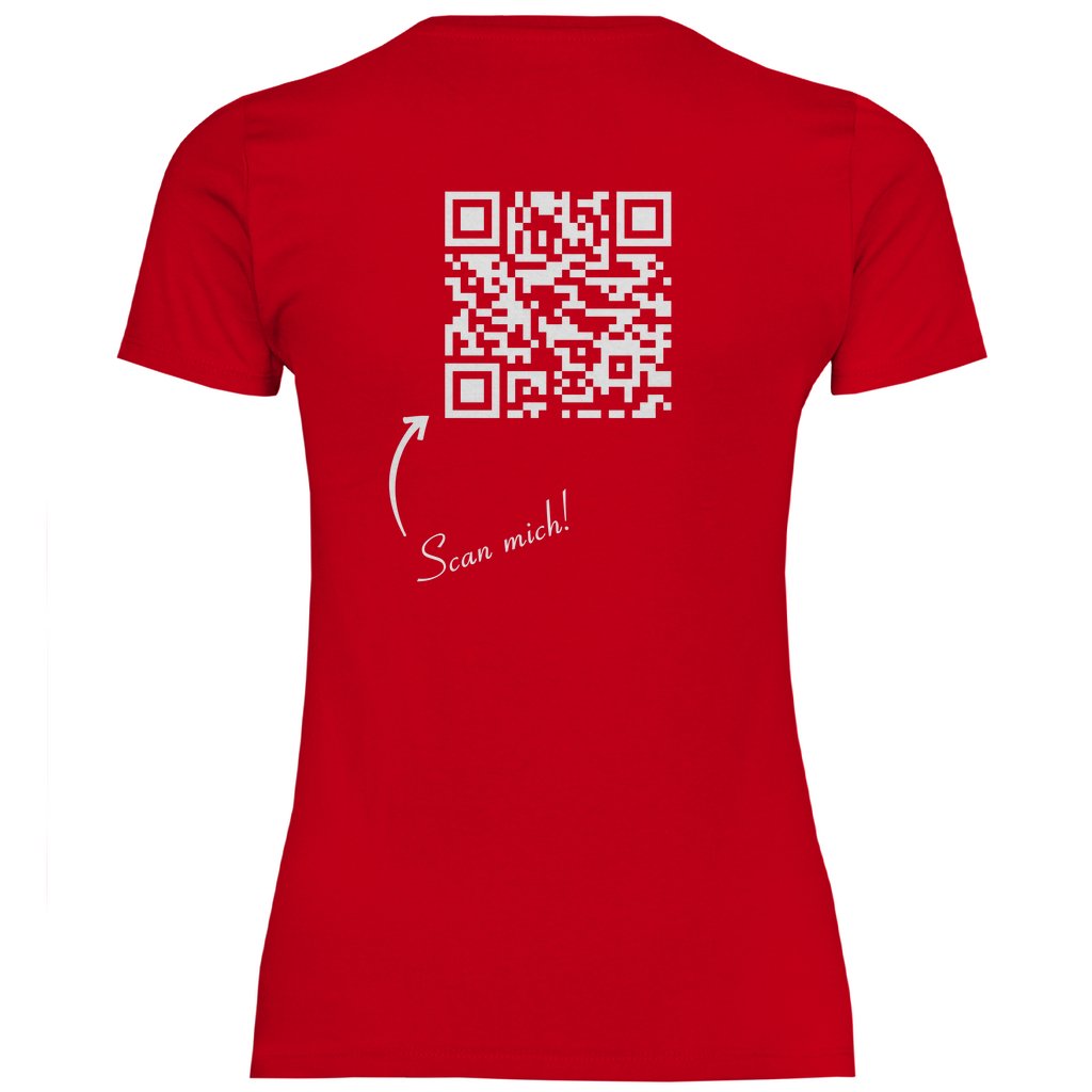 Damen T-Shirt QR Code Linkbaum - Grafikmagie