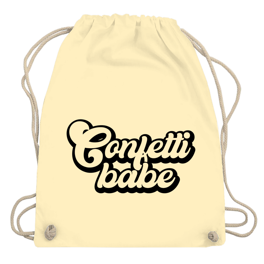 Turnbeutel "Confetti babe"