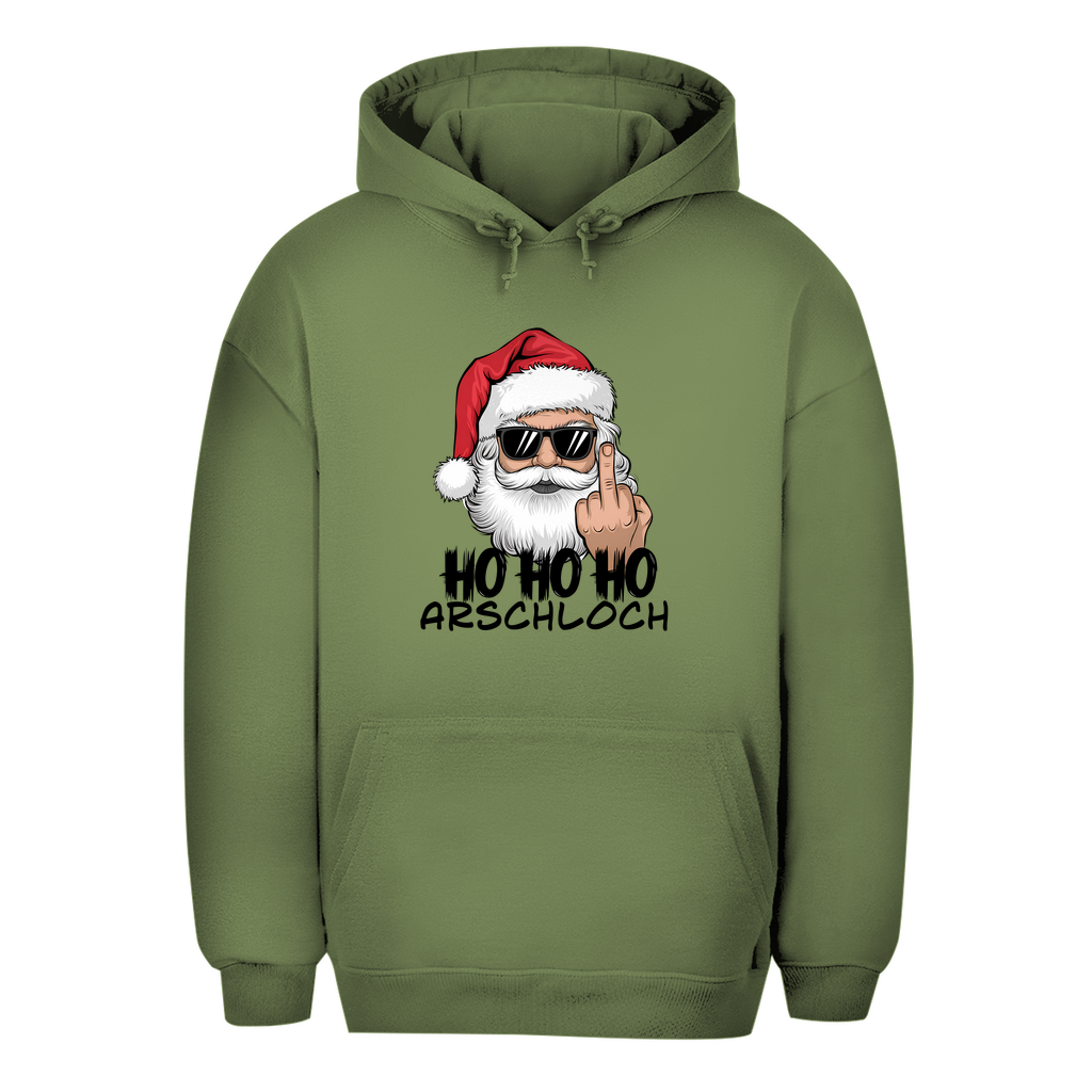 Unisex Oversize Hoodie "HOHOHO Arschloch"