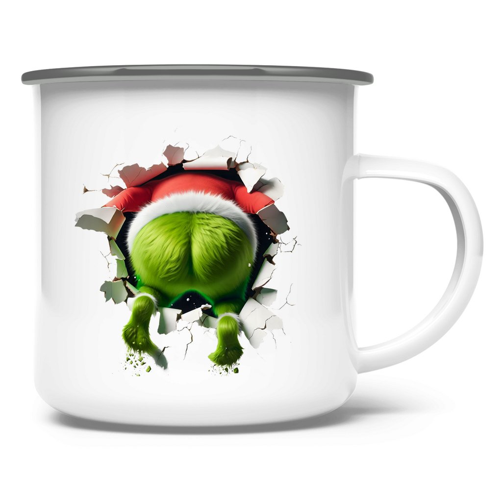 Emaille Tasse "Grinch" - Grafikmagie