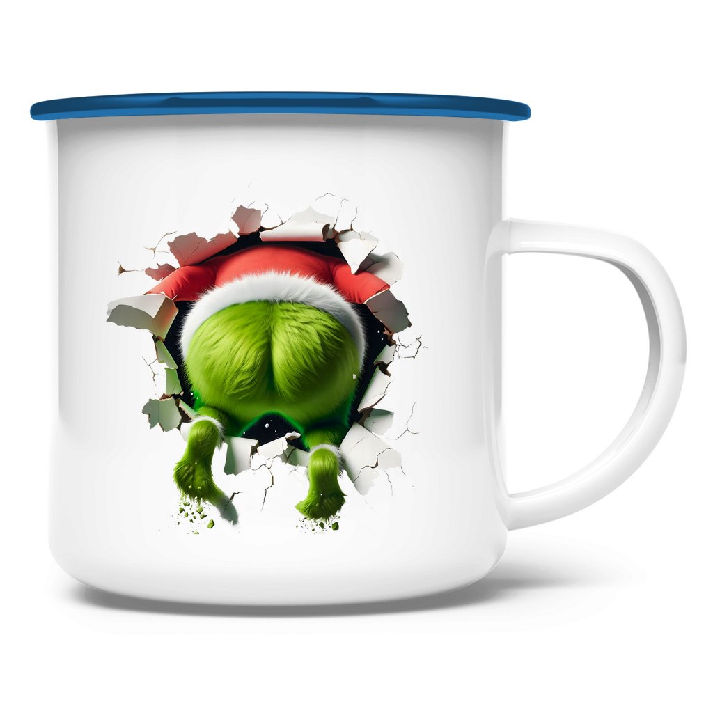 Emaille Tasse "Grinch" - Grafikmagie