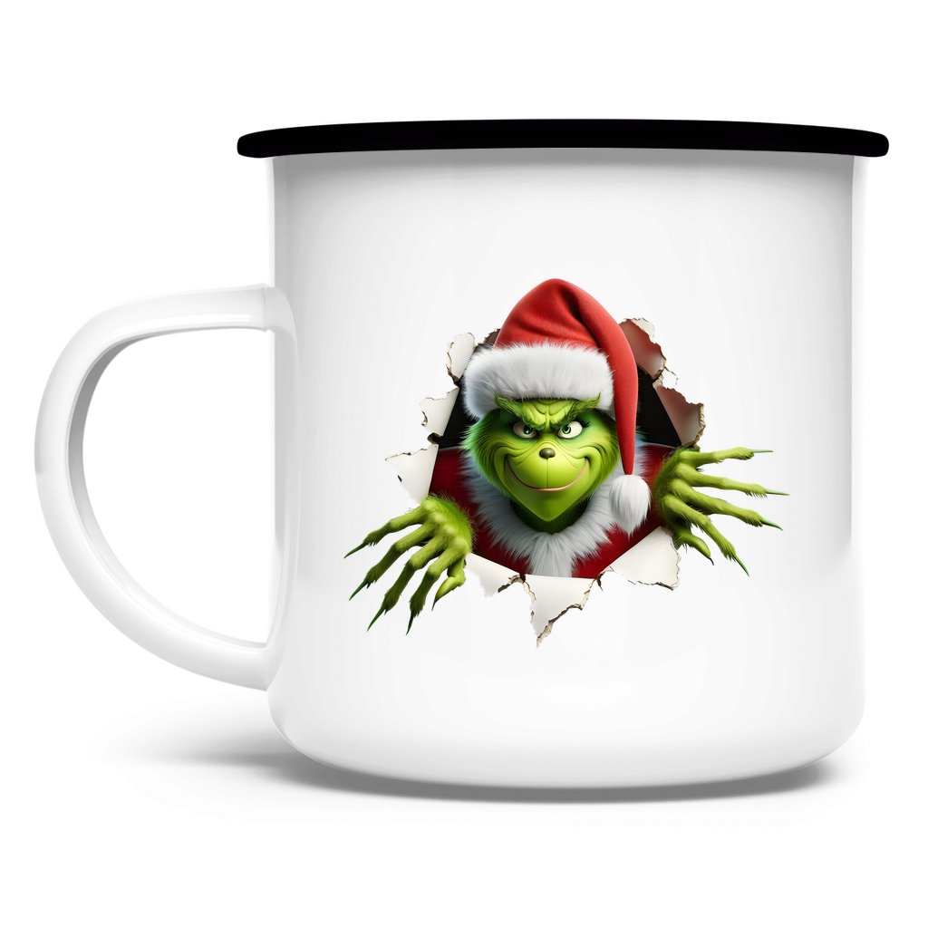 Emaille Tasse "Grinch" - Grafikmagie