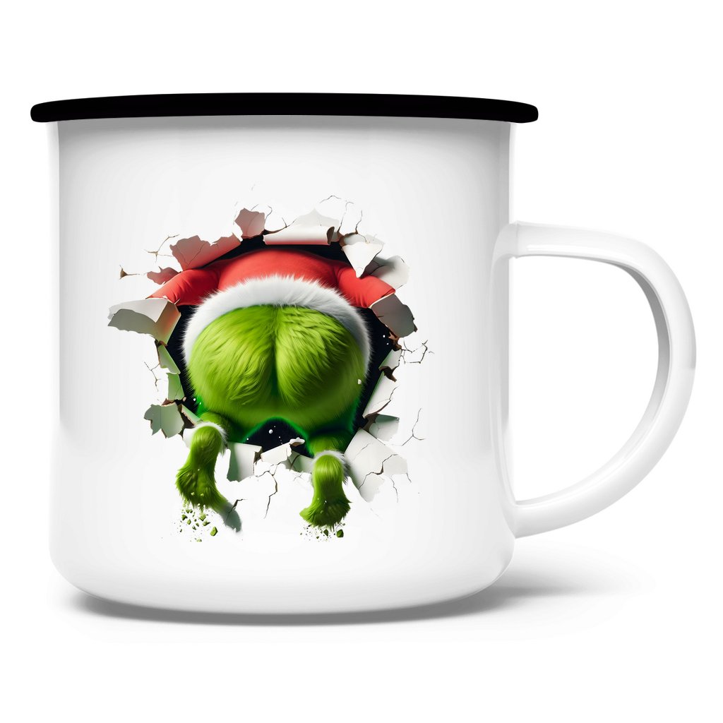 Emaille Tasse "Grinch" - Grafikmagie