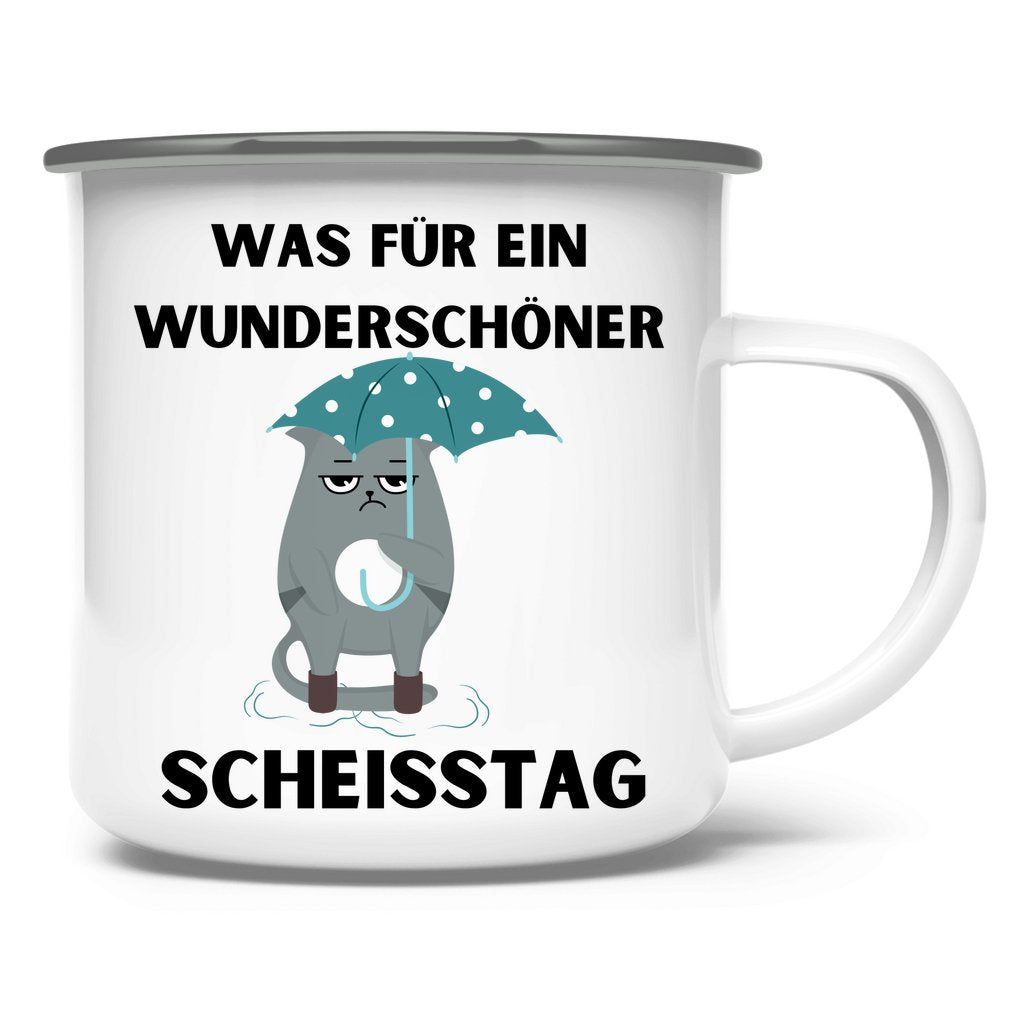 Emaille Tasse "Was für ein..." - Grafikmagie