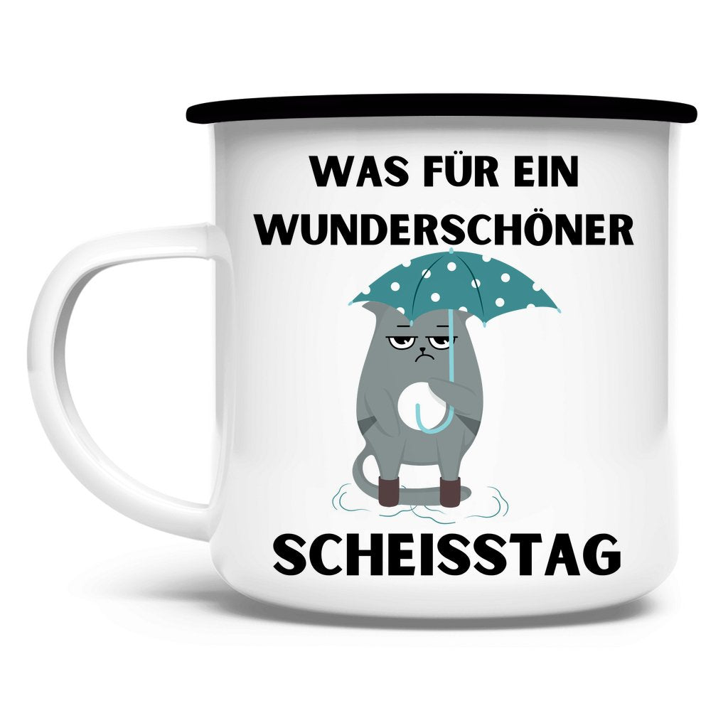 Emaille Tasse "Was für ein..." - Grafikmagie