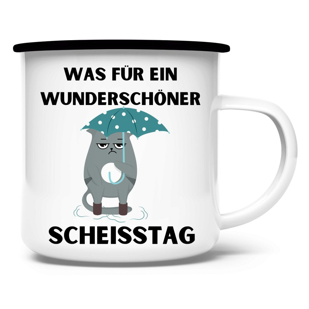 Emaille Tasse "Was für ein..." - Grafikmagie