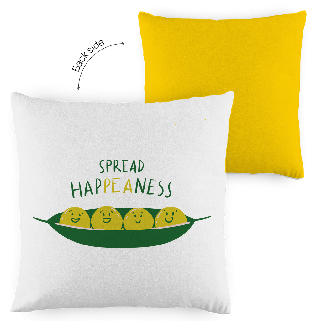 Kopfkissen zweifarbig "Spread Happeaness" - Grafikmagie