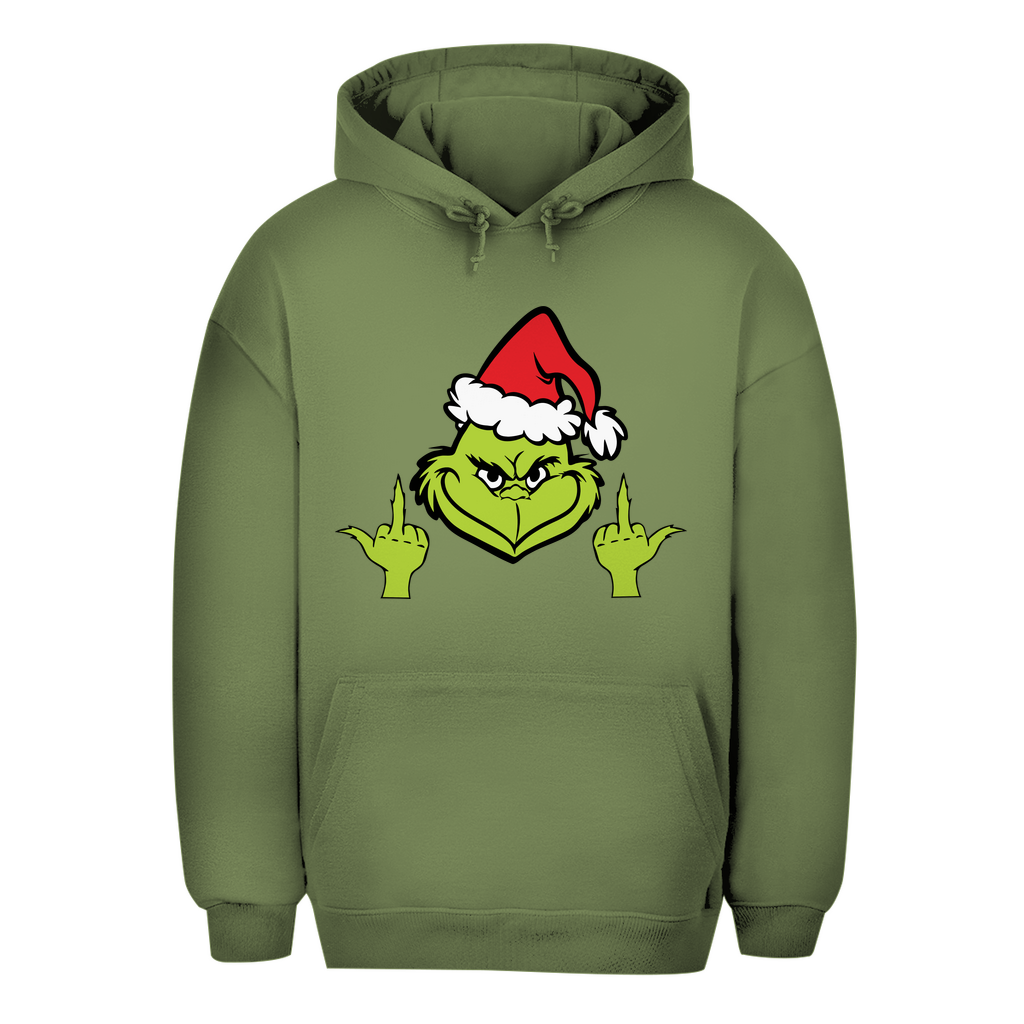 Unisex Oversize Hoodie "Grinch Mittelfinger"
