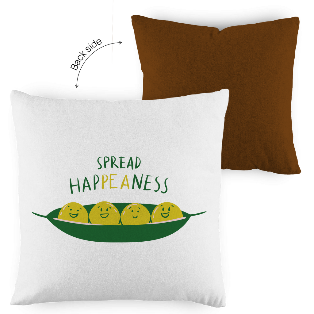 Kopfkissen zweifarbig "Spread Happeaness" - Grafikmagie