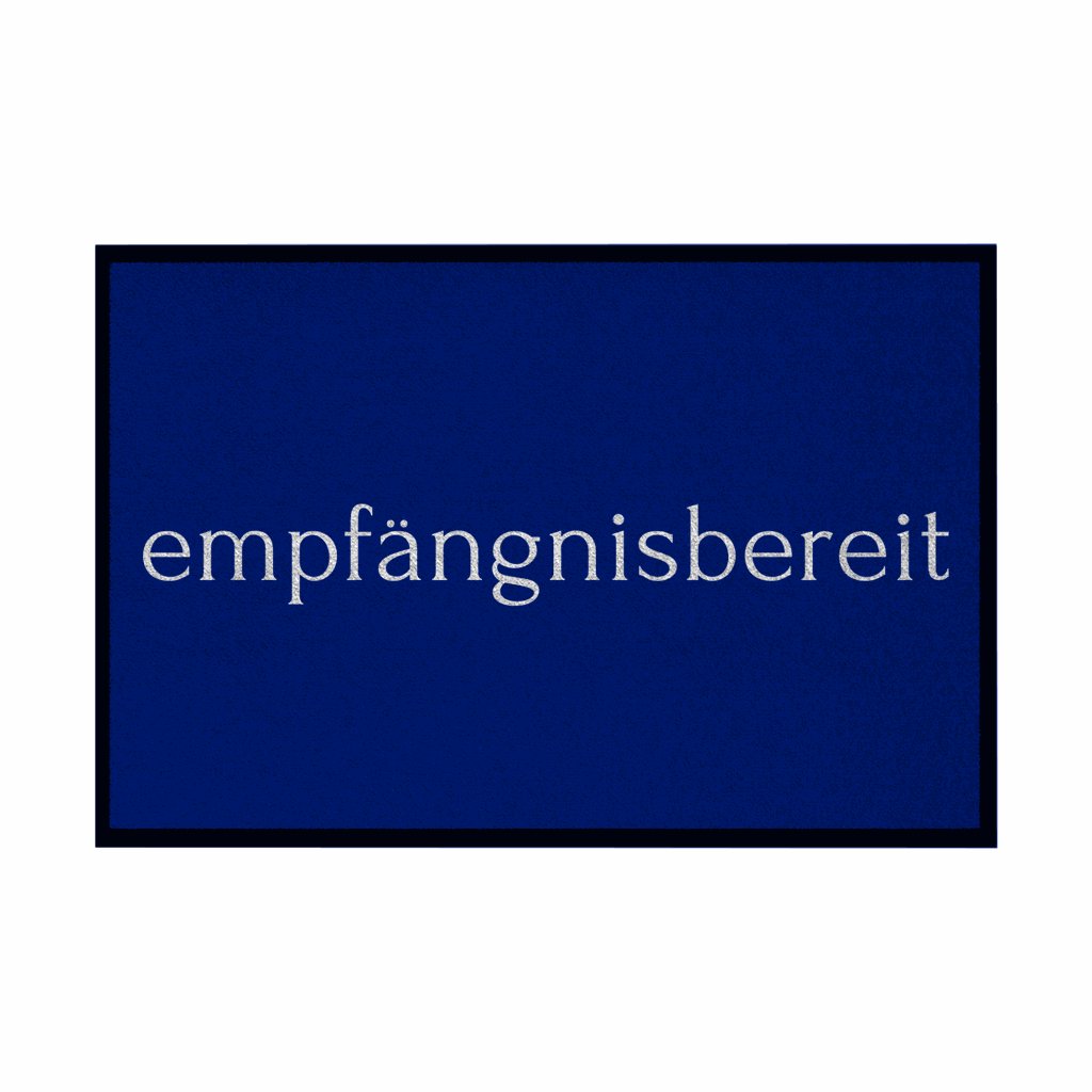 Fußmatte mit Gummirand "empfängnisbereit" - Grafikmagie