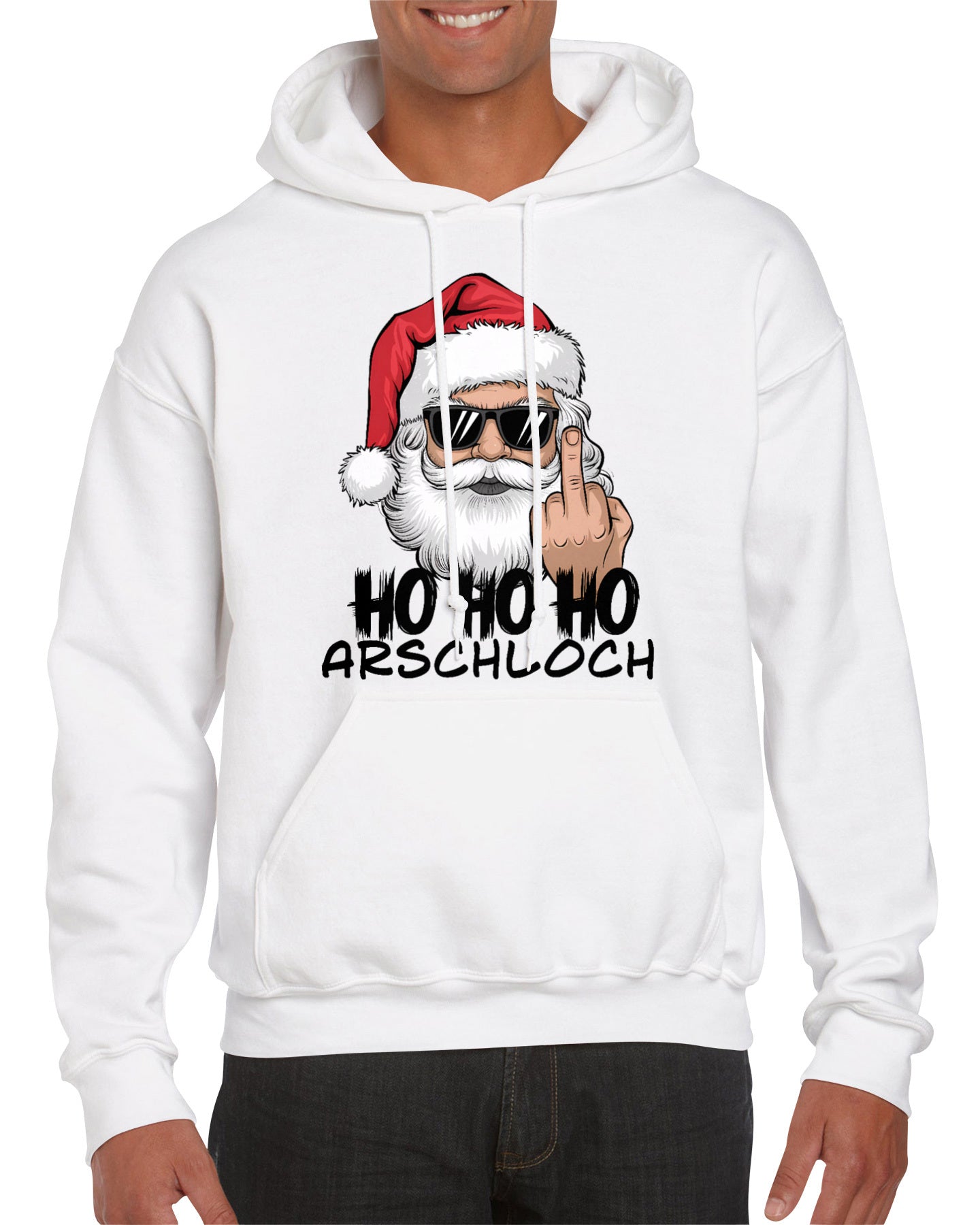 Unisex Oversize Hoodie "HOHOHO Arschloch"