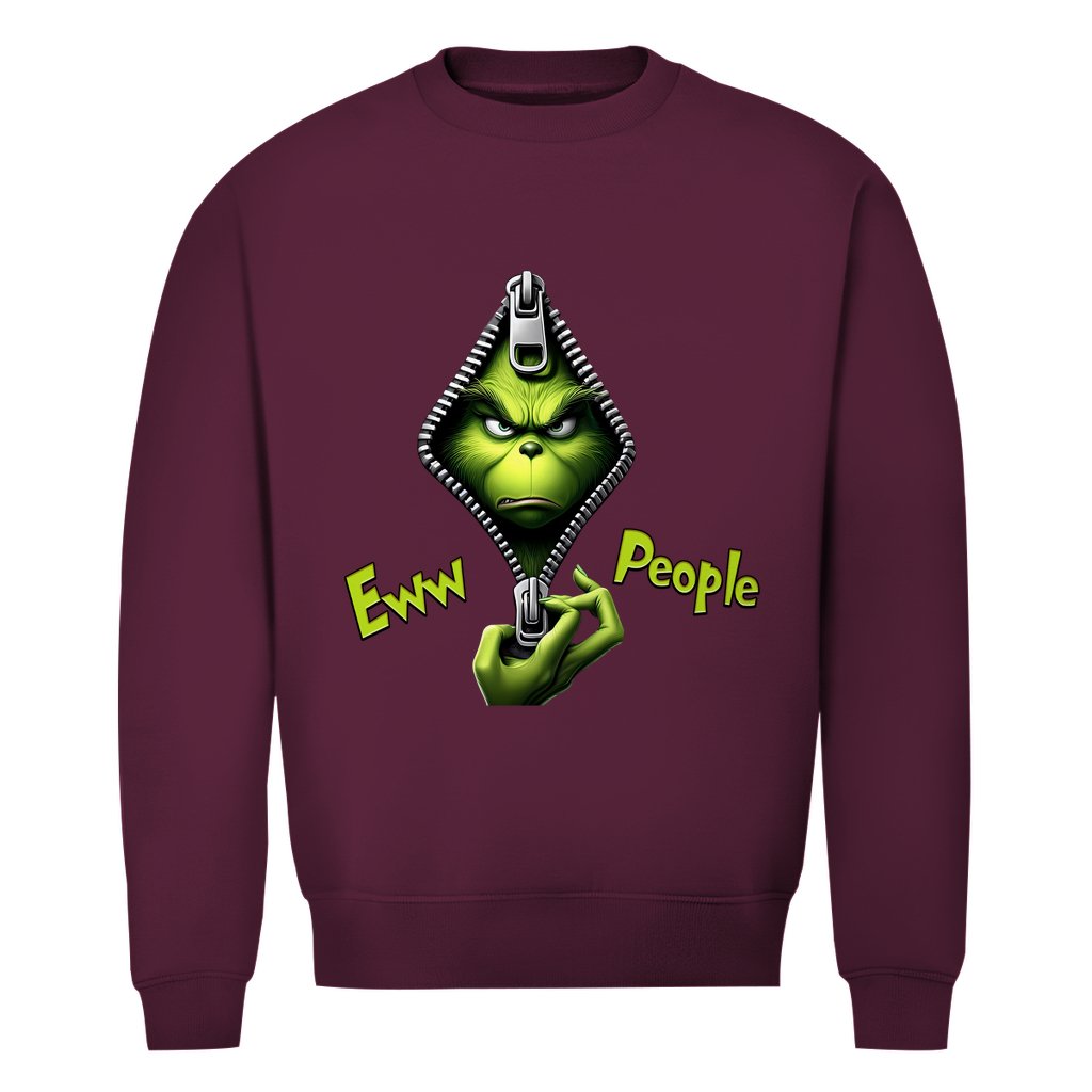 Herren Bio Sweatshirt "Eww People" - Grafikmagie