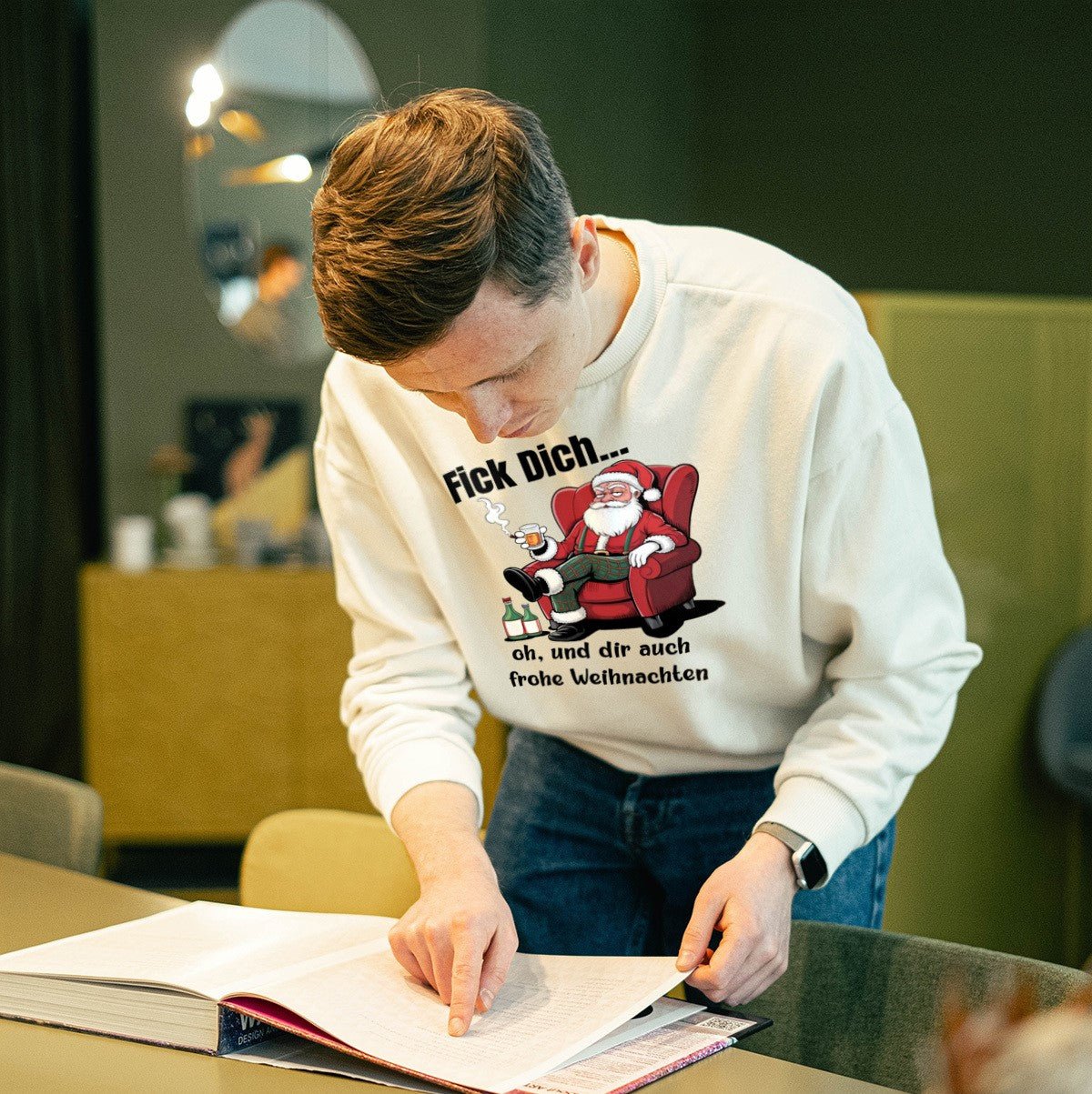 Herren Bio Sweatshirt "Fick dich..." - Grafikmagie