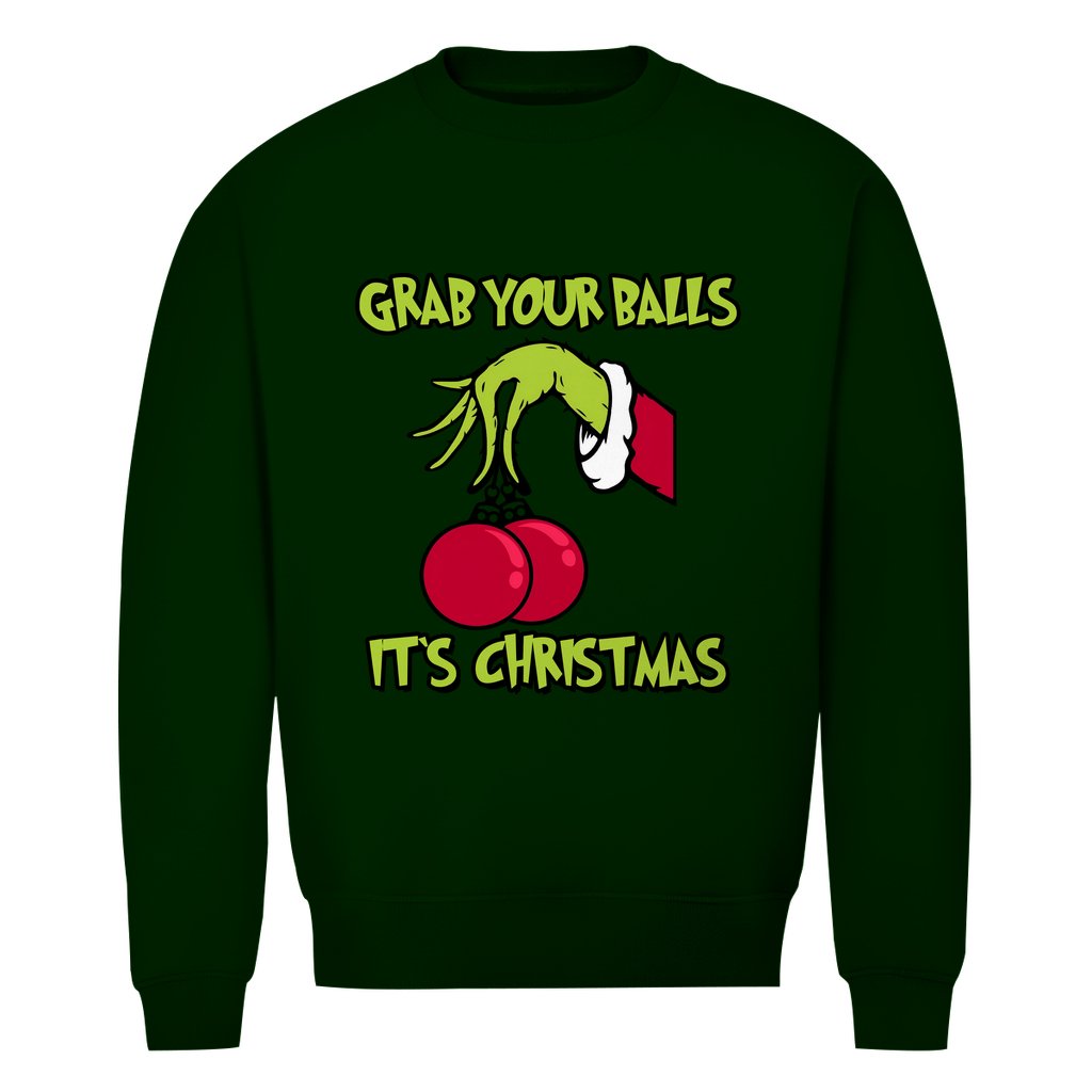 Herren Bio Sweatshirt "Grap your Balls..." - Grafikmagie