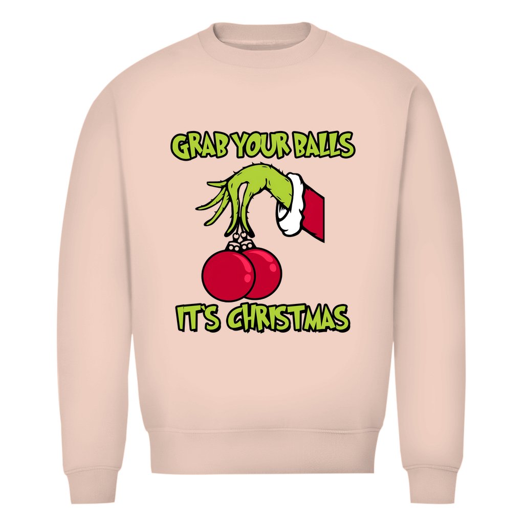 Herren Bio Sweatshirt "Grap your Balls..." - Grafikmagie