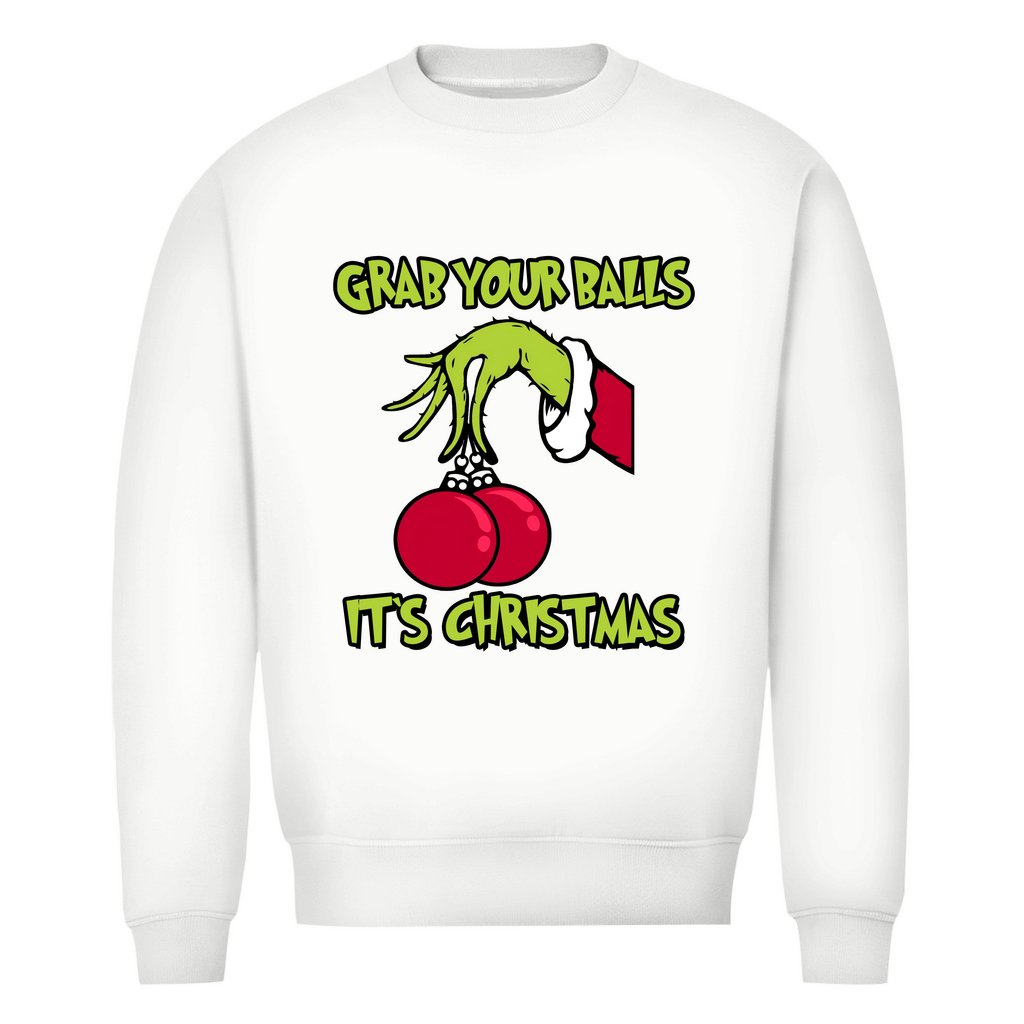 Herren Bio Sweatshirt "Grap your Balls..." - Grafikmagie