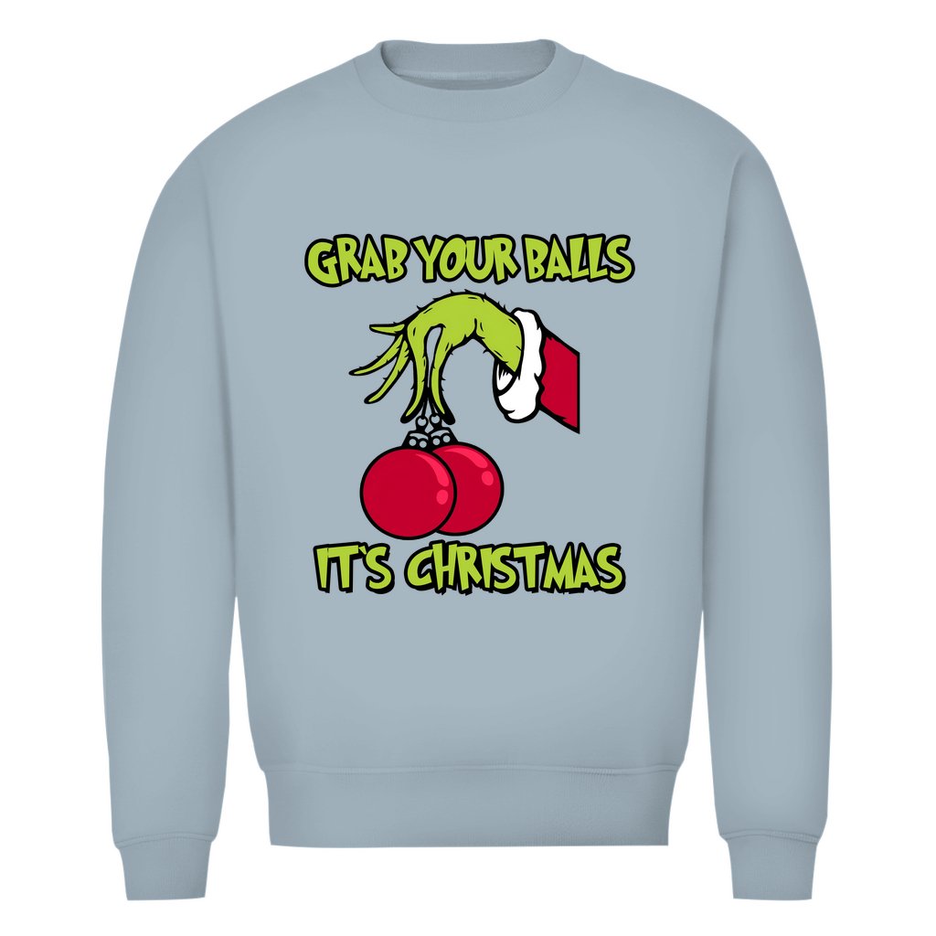 Herren Bio Sweatshirt "Grap your Balls..." - Grafikmagie