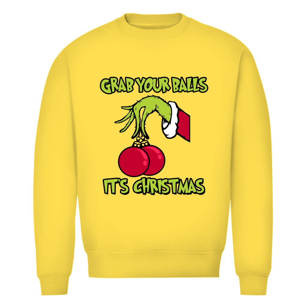 Herren Bio Sweatshirt "Grap your Balls..." - Grafikmagie