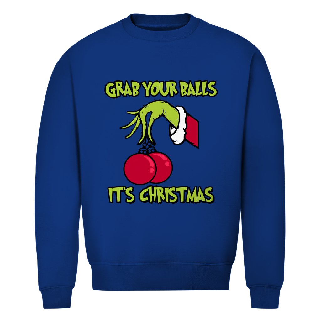 Herren Bio Sweatshirt "Grap your Balls..." - Grafikmagie