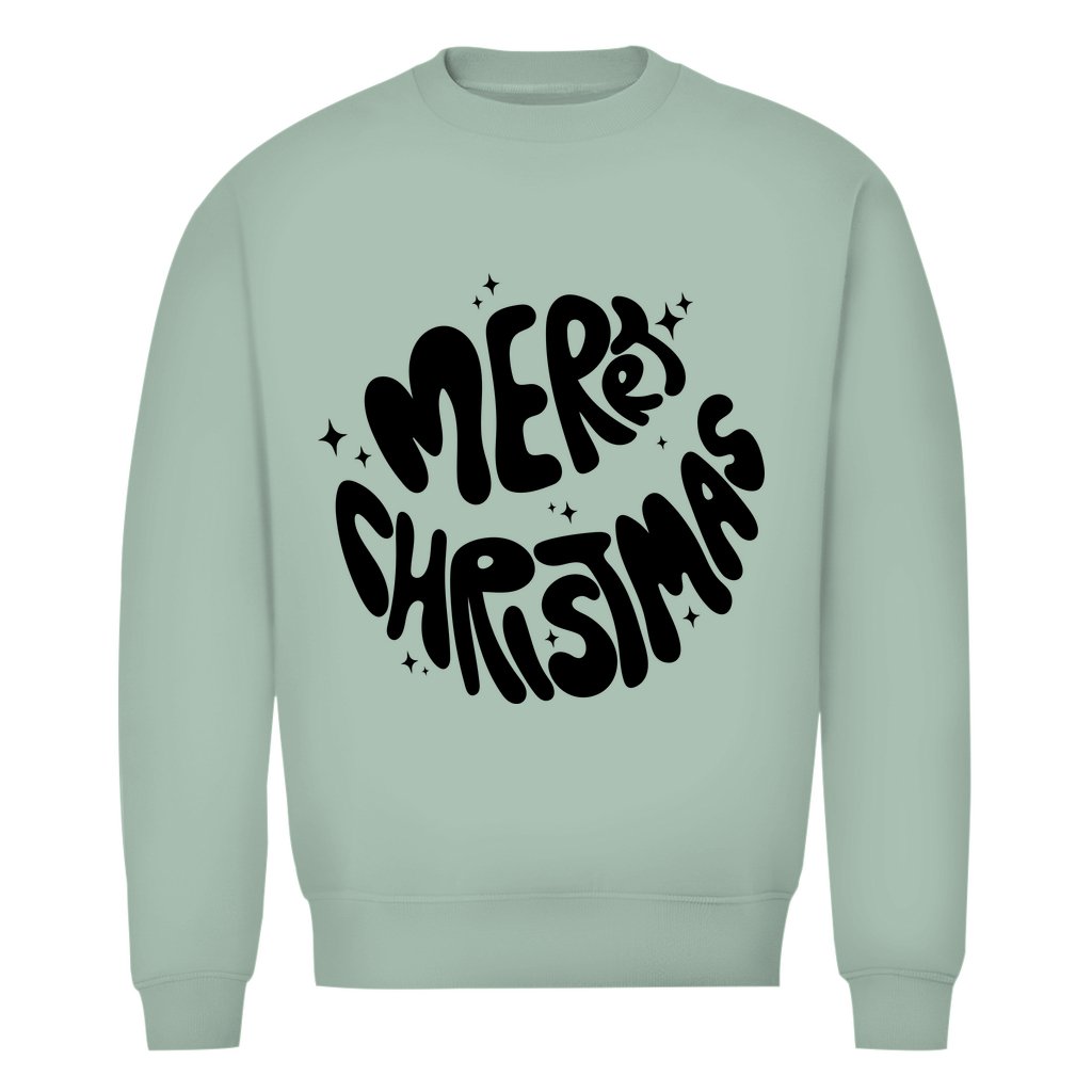 Herren Bio Sweatshirt "Merry Christmas" - Grafikmagie