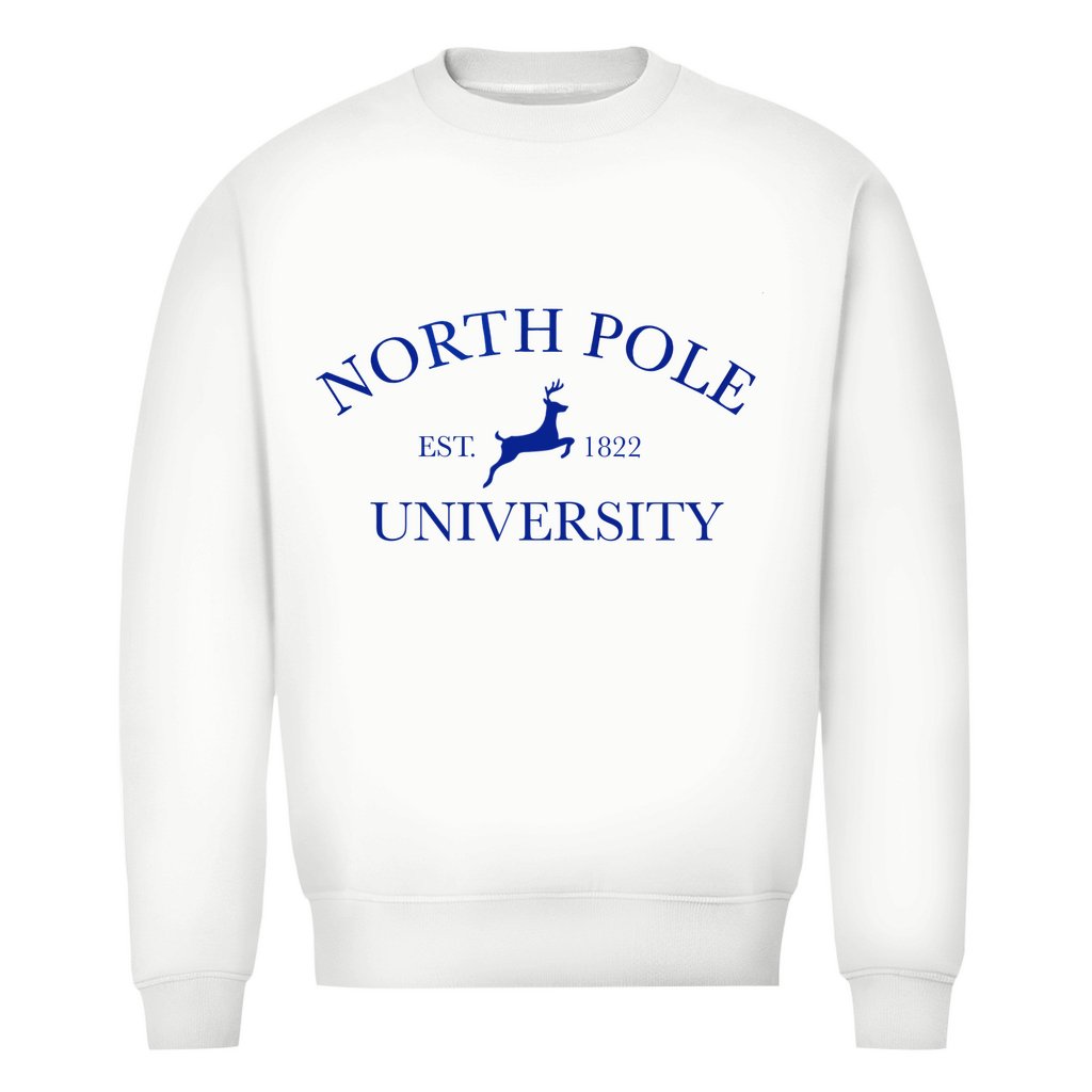Herren Bio Sweatshirt "North Pole University" - Grafikmagie