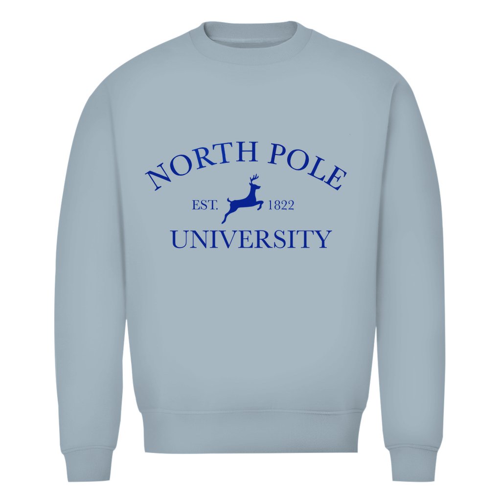 Herren Bio Sweatshirt "North Pole University" - Grafikmagie