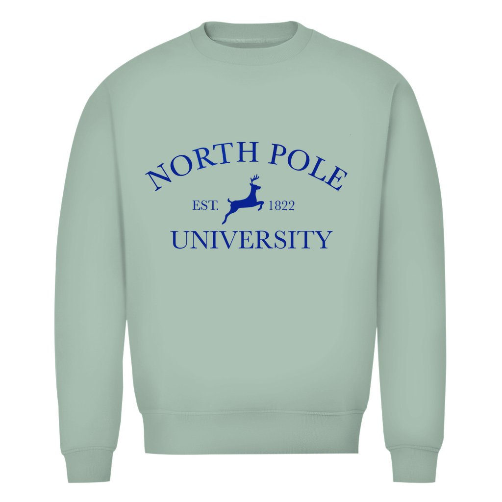 Herren Bio Sweatshirt "North Pole University" - Grafikmagie