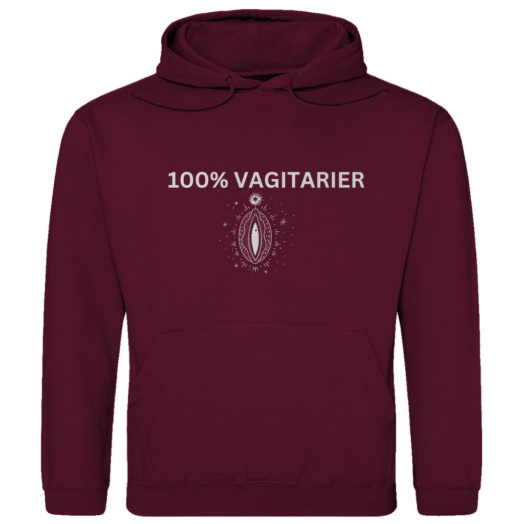 Herren Hoodie "100% Vagitarier" - Grafikmagie