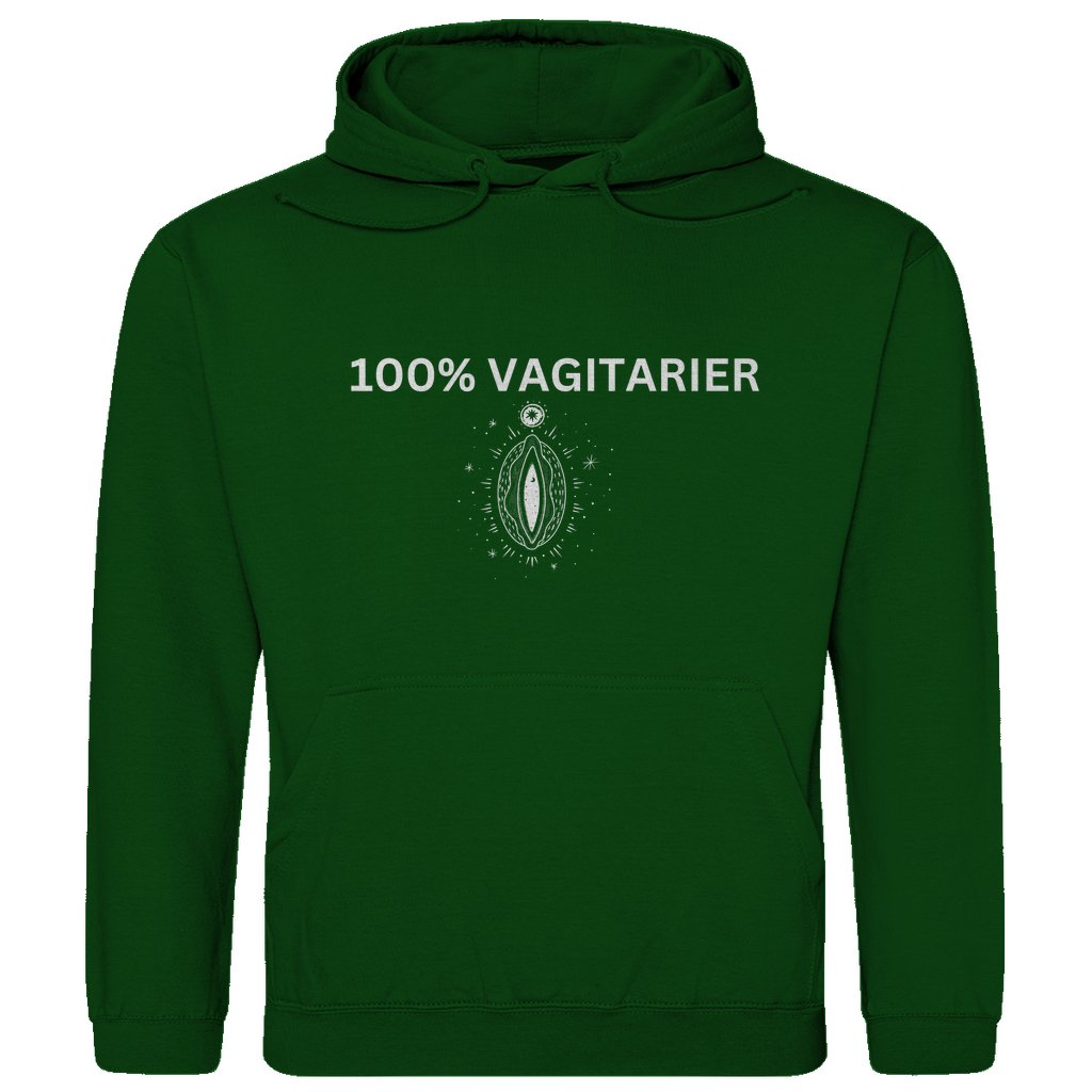 Herren Hoodie "100% Vagitarier" - Grafikmagie