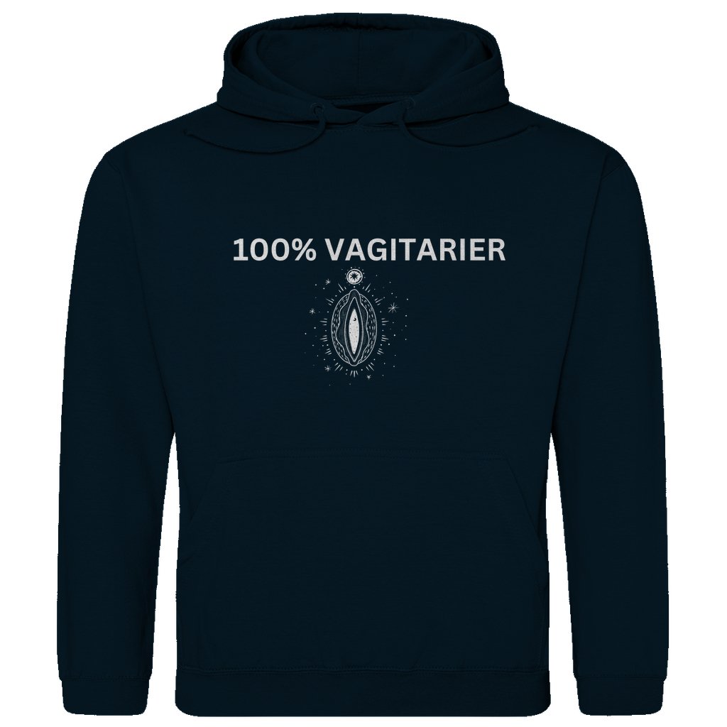 Herren Hoodie "100% Vagitarier" - Grafikmagie