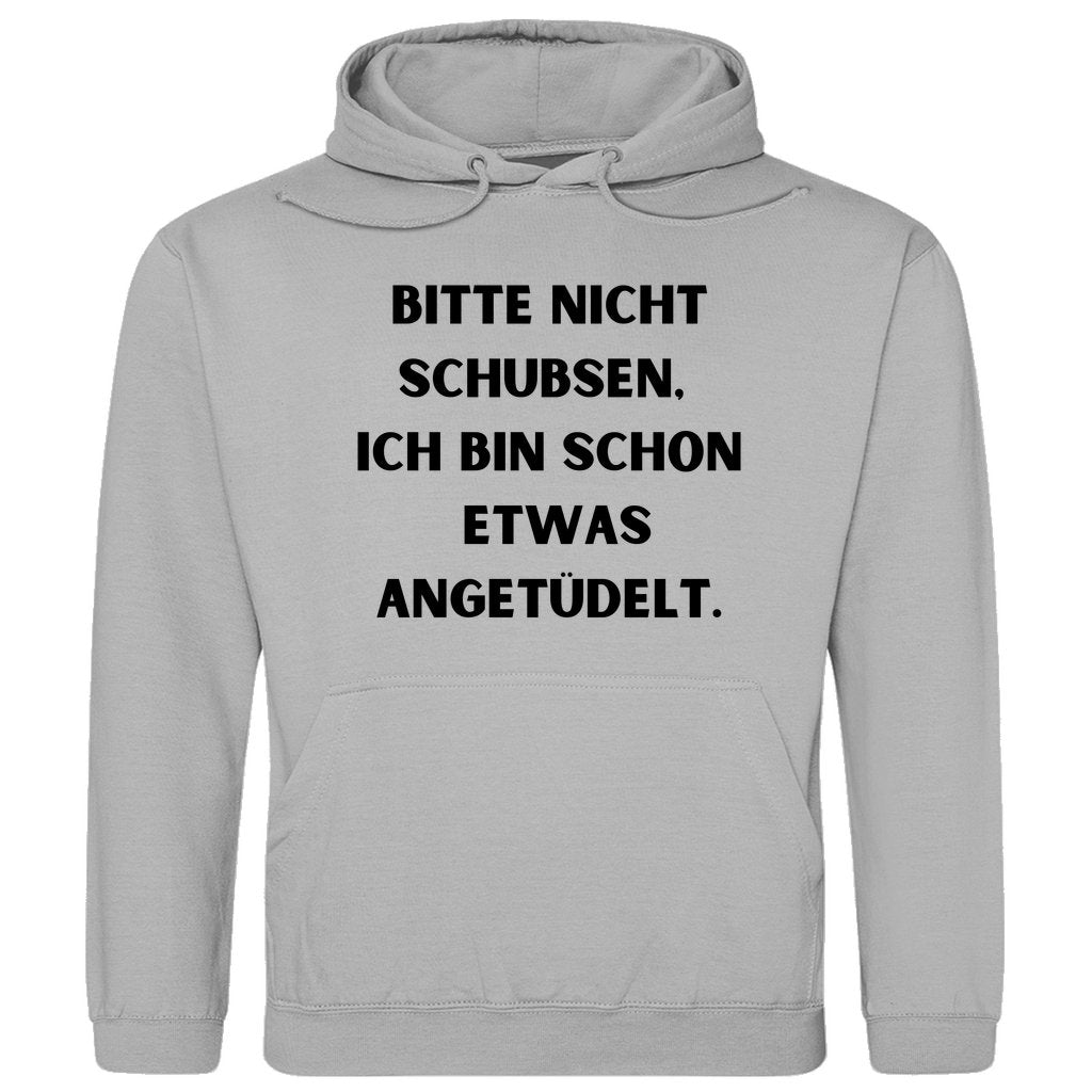 Herren Hoodie "Bitte nicht schubsen..." - Grafikmagie