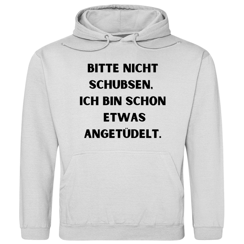 Herren Hoodie "Bitte nicht schubsen..." - Grafikmagie
