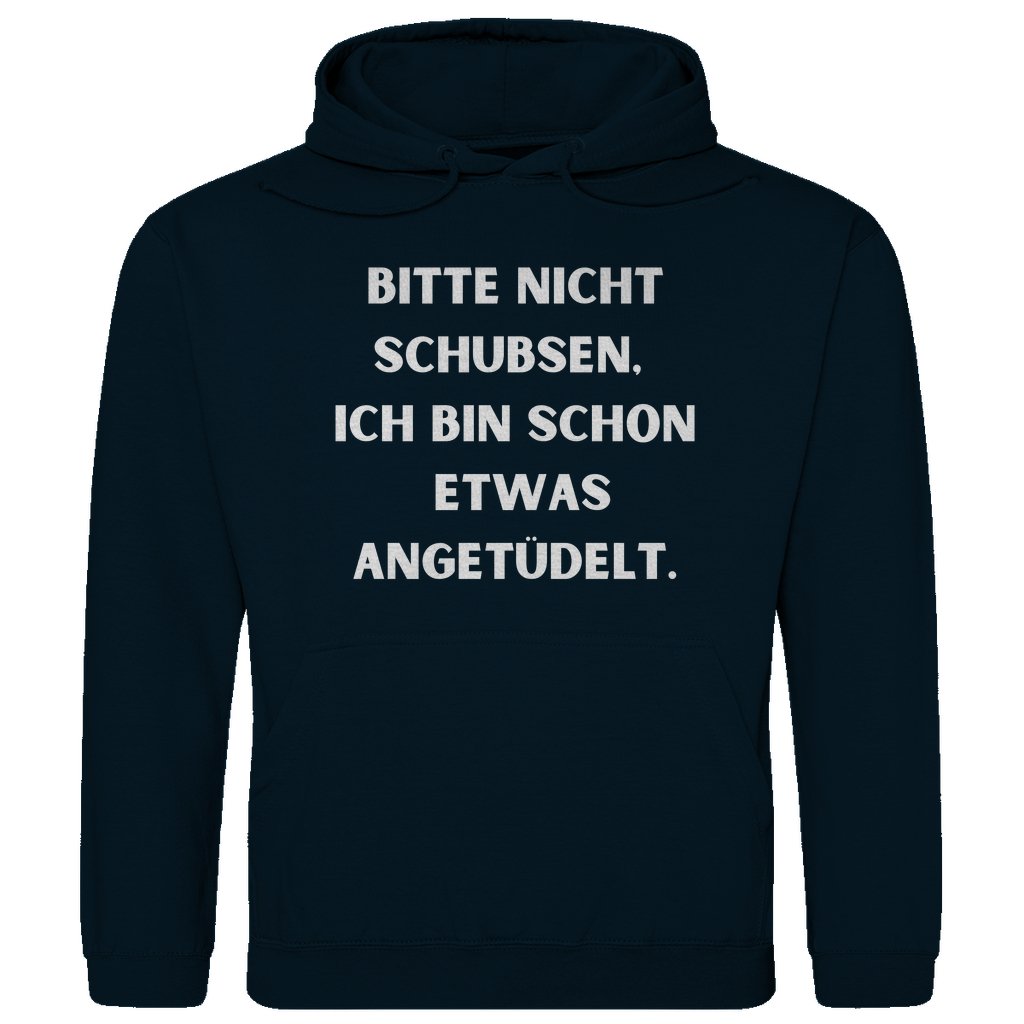 Herren Hoodie "Bitte nicht schubsen..." - Grafikmagie