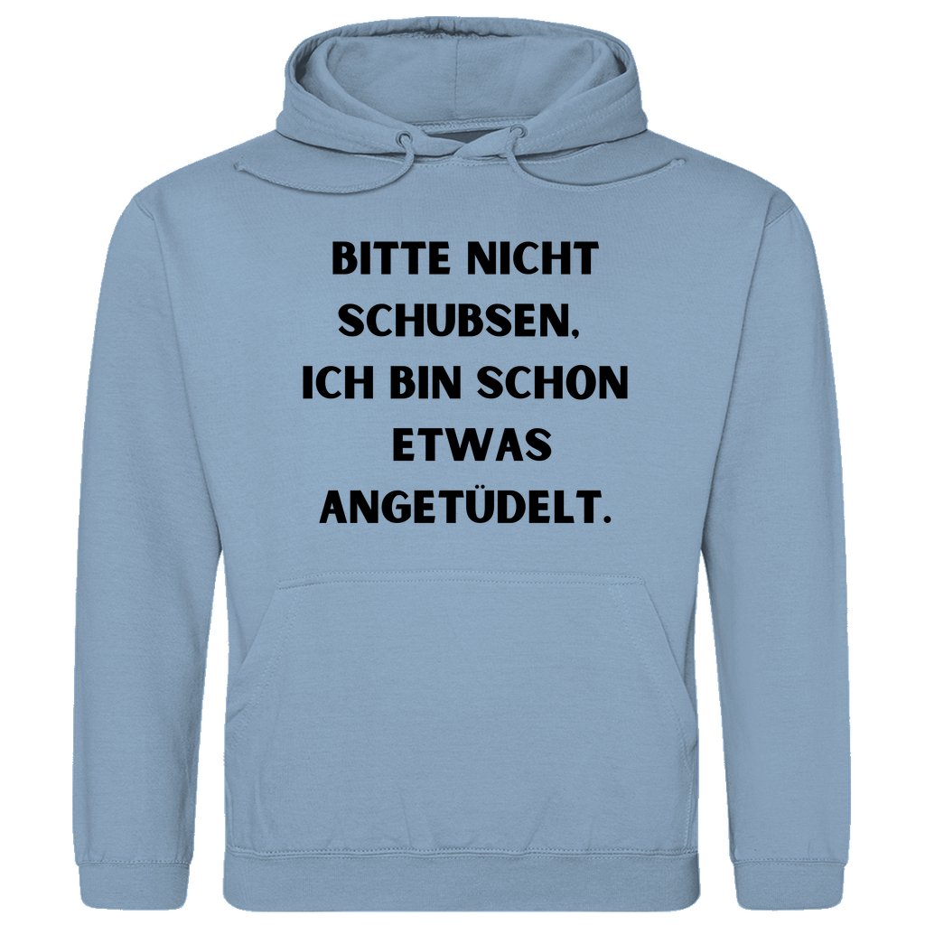 Herren Hoodie "Bitte nicht schubsen..." - Grafikmagie