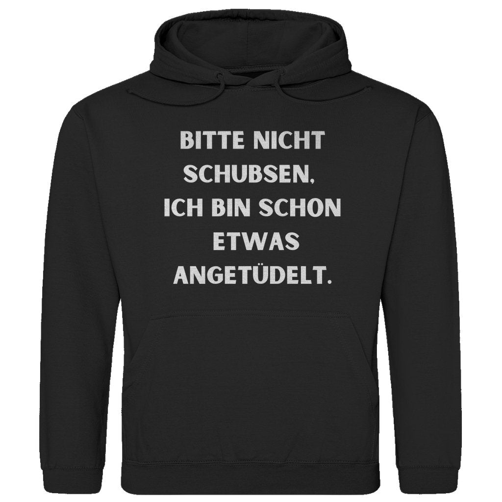 Herren Hoodie "Bitte nicht schubsen..." - Grafikmagie