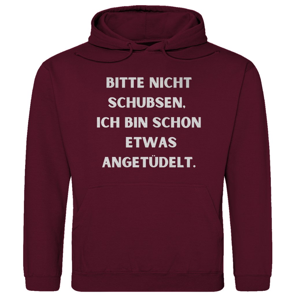 Herren Hoodie "Bitte nicht schubsen..." - Grafikmagie