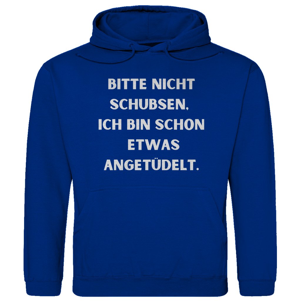 Herren Hoodie "Bitte nicht schubsen..." - Grafikmagie