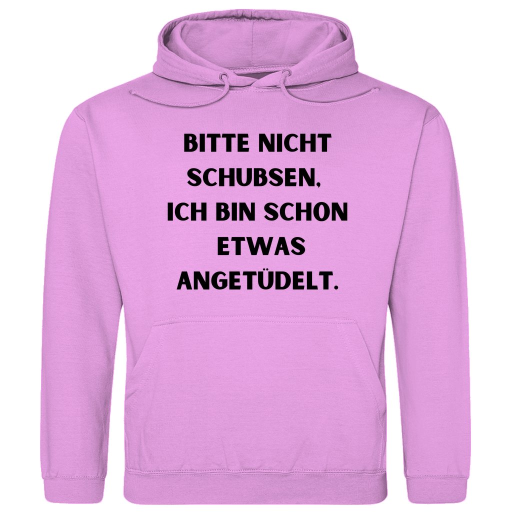 Herren Hoodie "Bitte nicht schubsen..." - Grafikmagie