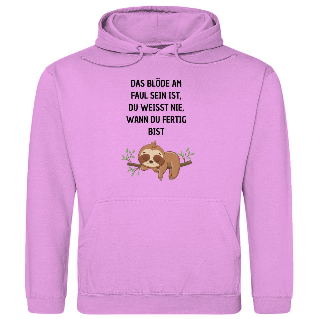 Herren Hoodie "Das blöde am faul sein..." - Grafikmagie