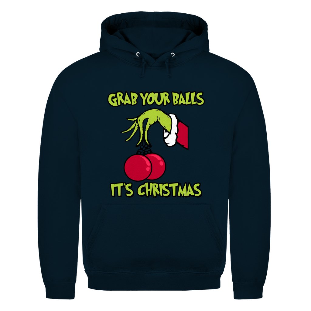 Herren Hoodie "Grab youre Balls it's Christmas" - Grafikmagie