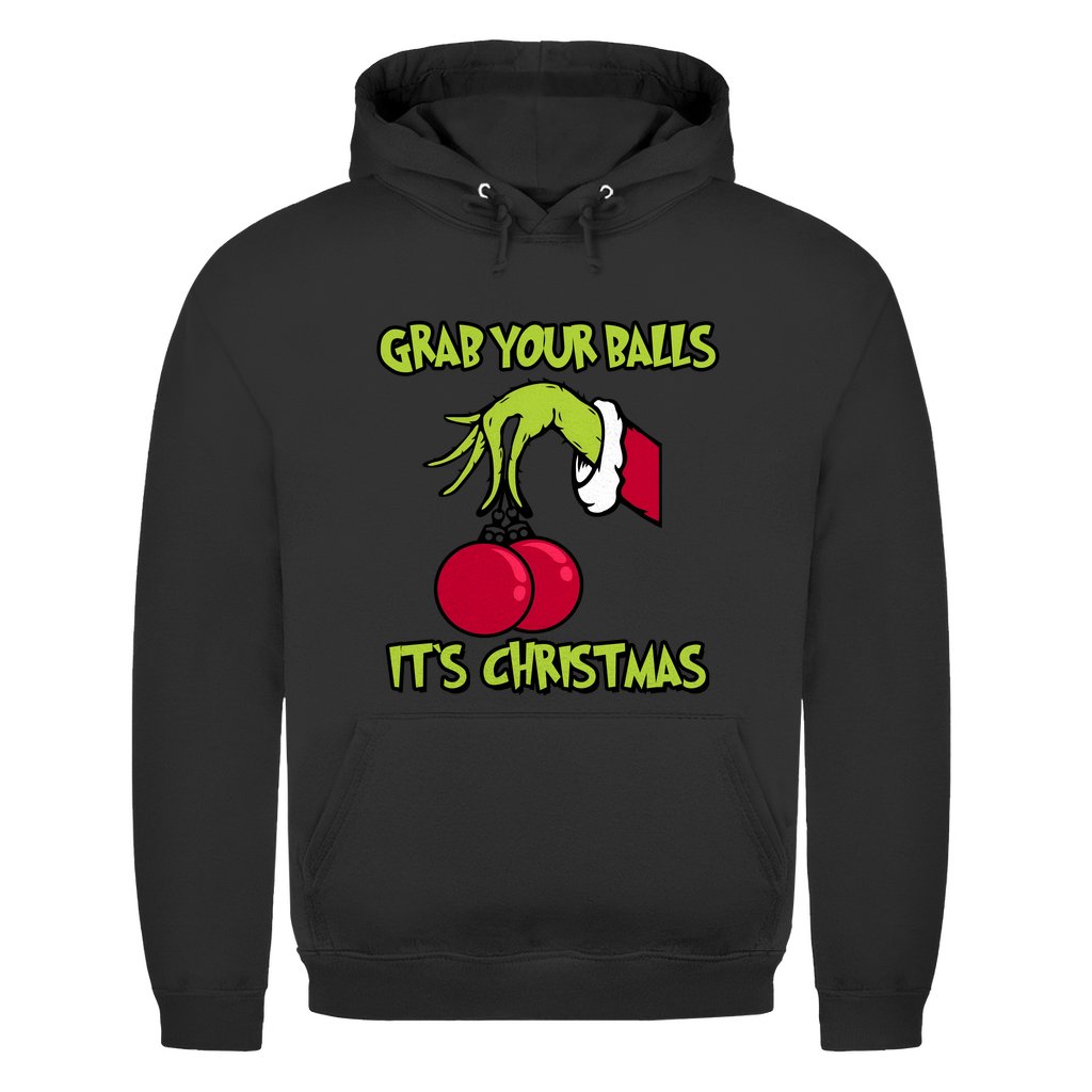 Herren Hoodie "Grab youre Balls it's Christmas" - Grafikmagie