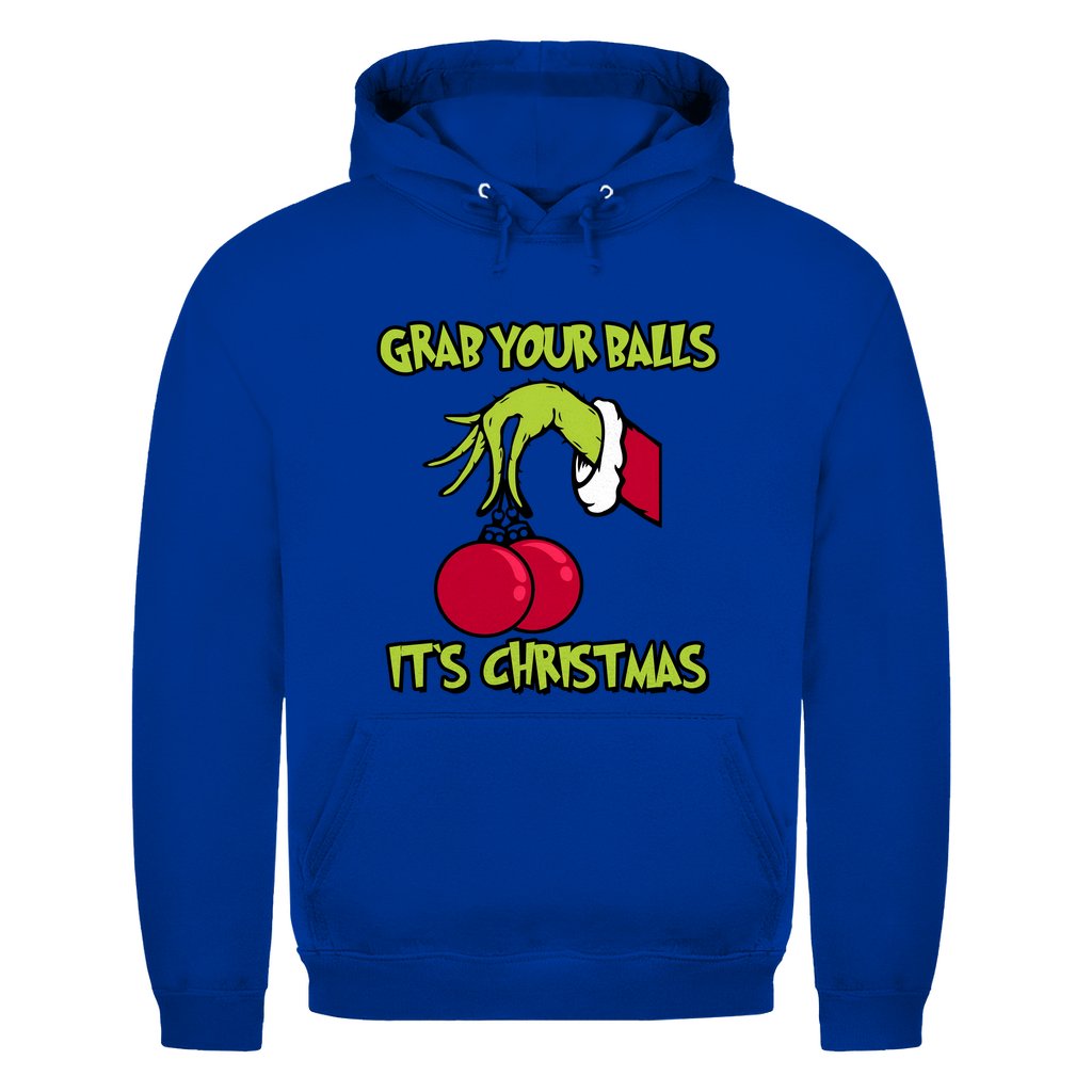 Herren Hoodie "Grab youre Balls it's Christmas" - Grafikmagie