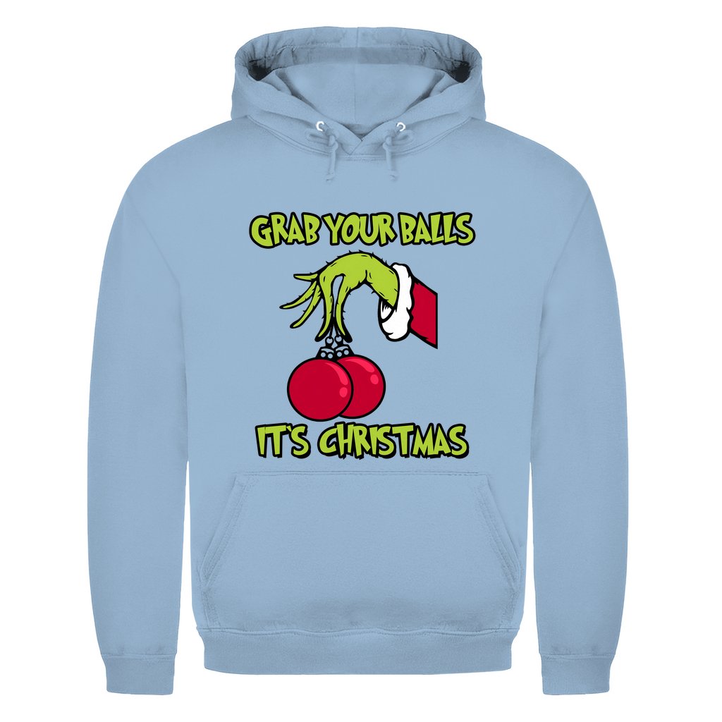 Herren Hoodie "Grab youre Balls it's Christmas" - Grafikmagie