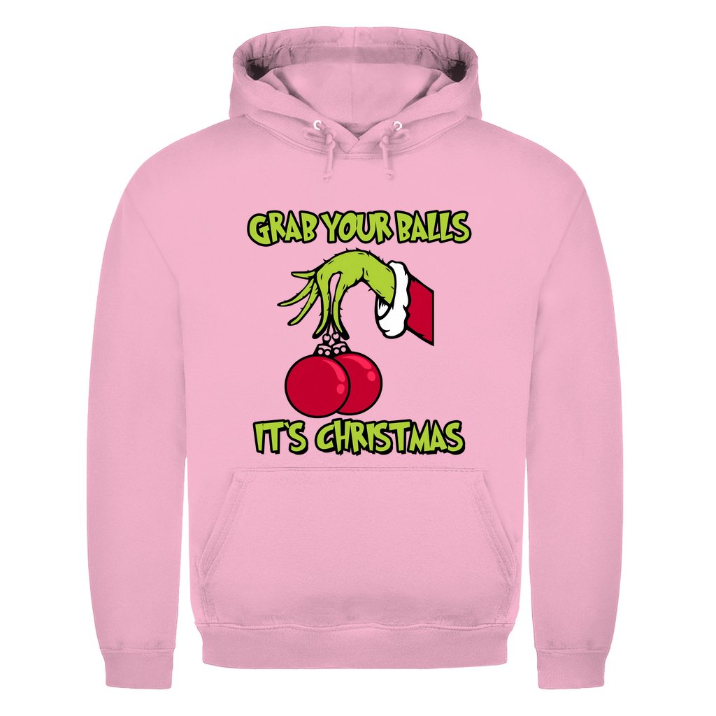 Herren Hoodie "Grab youre Balls it's Christmas" - Grafikmagie