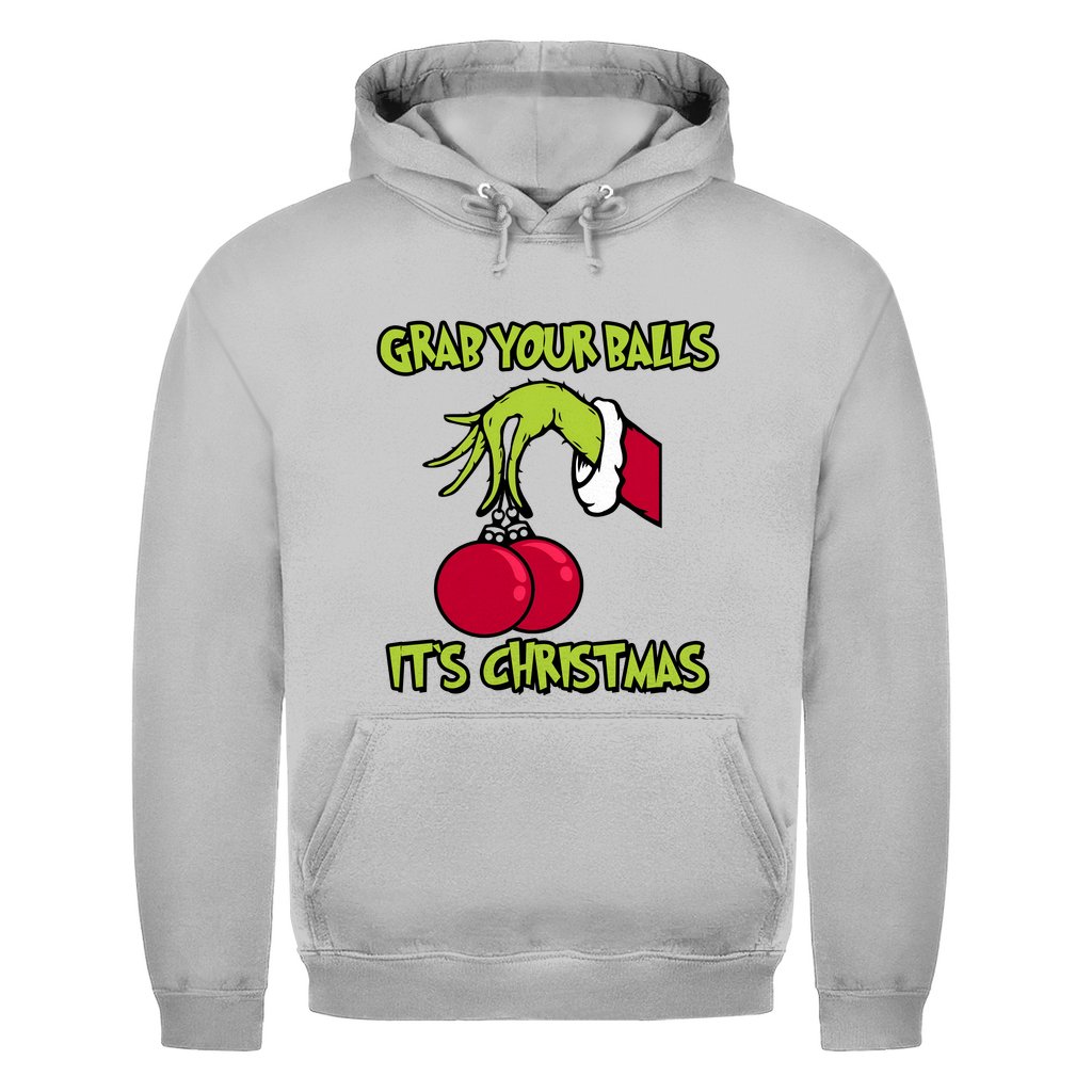 Herren Hoodie "Grab youre Balls it's Christmas" - Grafikmagie